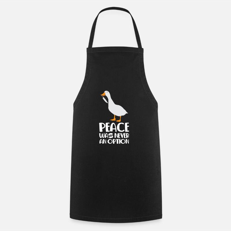 Internet meme Goose Frienden was never an option - Cooking Apron - black