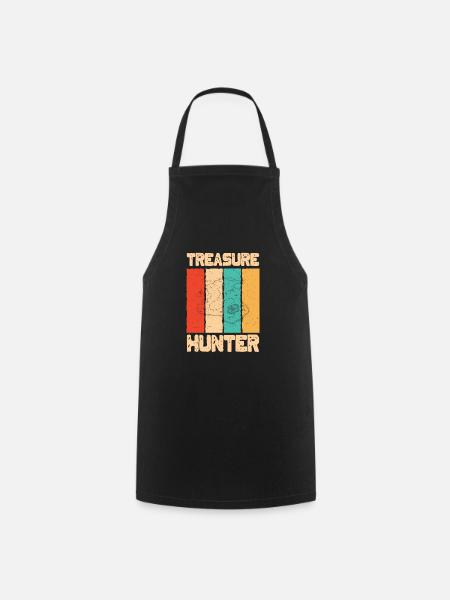 Cadeau de géocacheurs de carte d'île de chasse au trésor cool - Tablier de cuisine - noir