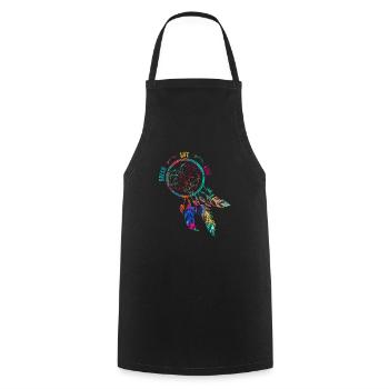 Dream.Life.Love I Dreamcatcher Love life - Tablier de cuisine - noir - Devant - AI Model Male 185 dark (185cm)