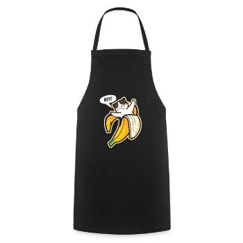 banana - Cooking Apron - black - Front - AI Model Male 185 dark (185cm)