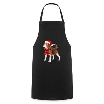 Beagle - Kochschürze - Schwarz - Vorne - AI Model Male 185 dark (185cm)