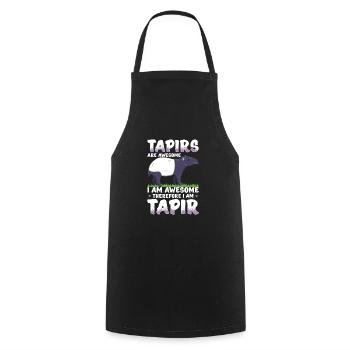 Tapir - Kochschürze - Schwarz - Vorne - AI Model Male 185 dark (185cm)