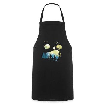 Climbing mountaineering and hiking - Cooking Apron - black - Front - AI Model Male 185 dark (185cm)