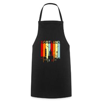Écosse - Tablier de cuisine - noir - Devant - AI Model Male 185 dark (185cm)
