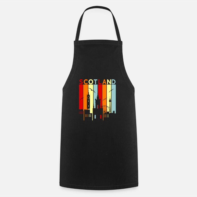 Scotland - Cooking Apron - black