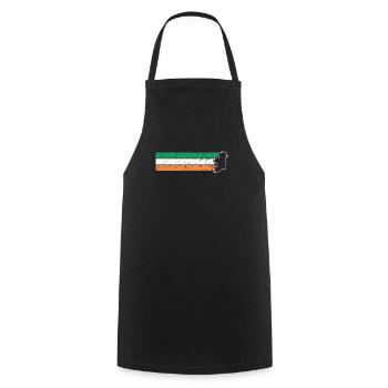 Irlande - Tablier de cuisine - noir - Devant - AI Model Male 185 dark (185cm)