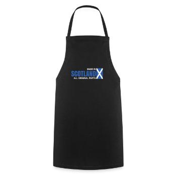 Écosse - Tablier de cuisine - noir - Devant - AI Model Male 185 dark (185cm)