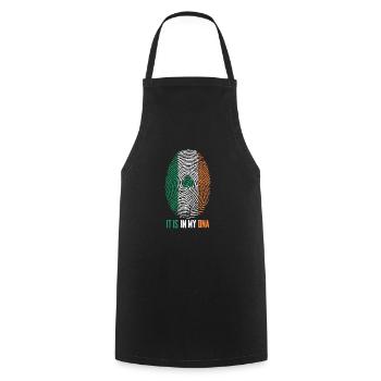 Irlande - Tablier de cuisine - noir - Devant - AI Model Male 185 dark (185cm)