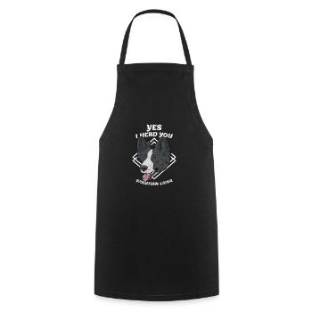 Laïka yakoutienne - Tablier de cuisine - noir - Devant - AI Model Male 185 dark (185cm)