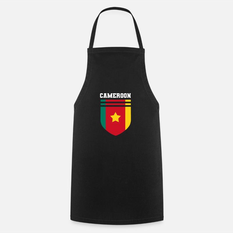Drapeau du Cameroun - Tablier de cuisine - noir