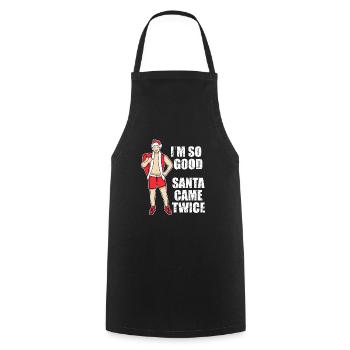 I'm So Good Santa Came Twice Gay Christmas - Tablier de cuisine - noir - Devant - AI Model Male 185 dark (185cm)