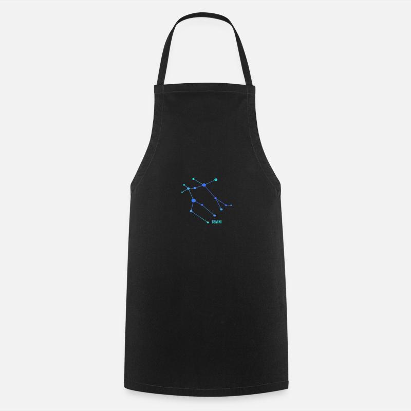 Zodiac sign Gemini, Gemini - Cooking Apron - black