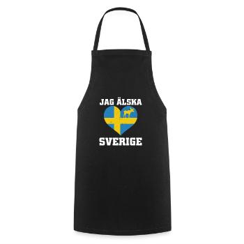 Suède - Tablier de cuisine - noir - Devant - AI Model Male 185 dark (185cm)