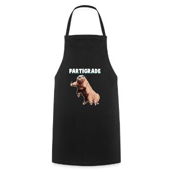 Tardigrade water bear microbiologist student party - Cooking Apron - black - Front - AI Model Male 185 dark (185cm)