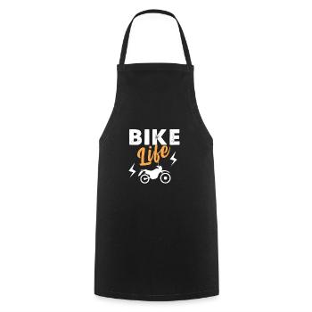 Bike Life - Tablier de cuisine - noir - Devant - AI Model Male 185 dark (185cm)