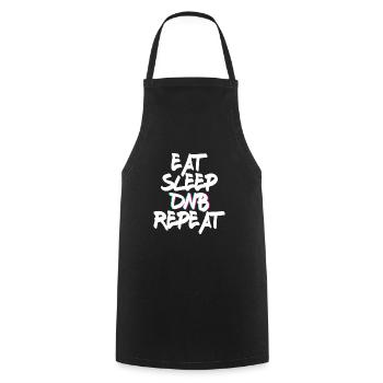 Eat Sleep DNB Repeat Music Dancing - Cooking Apron - black - Front - AI Model Male 185 dark (185cm)