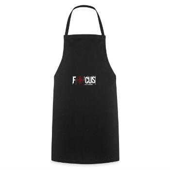 Focus Fadenkreuz Konzentration auf's Wichtige - Kochschürze - Schwarz - Vorne - AI Model Male 185 dark (185cm)