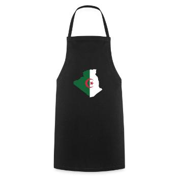 Algérie - Tablier de cuisine - noir - Devant - AI Model Male 185 dark (185cm)