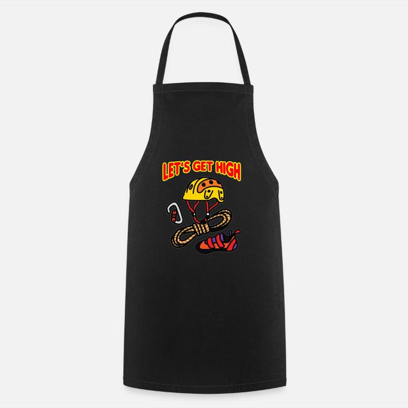 LET GET HIGH Escalade - Tablier de cuisine - noir