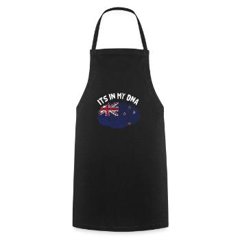 New Zealand - Cooking Apron - black - Front - AI Model Male 185 dark (185cm)