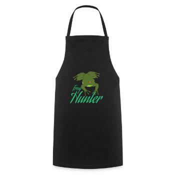 Chasseur de grenouilles - Tablier de cuisine - noir - Devant - AI Model Male 185 dark (185cm)