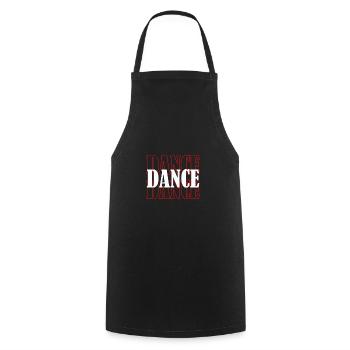 To dance - Cooking Apron - black - Front - AI Model Male 185 dark (185cm)