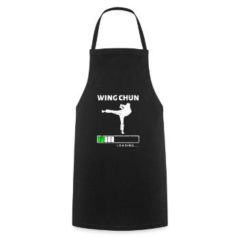 Martial Arts Wing Chun martial arts gift idea - Cooking Apron - black - Front - AI Model Male 185 dark (185cm)