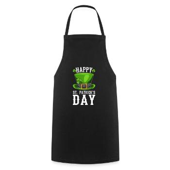 Terre de St Patricks Day - Tablier de cuisine - noir - Devant - AI Model Male 185 dark (185cm)