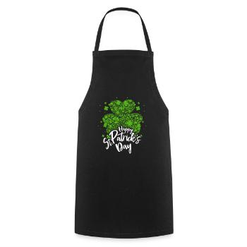 Saint Patricks Day homeland Ireland - Cooking Apron - black - Front - AI Model Male 185 dark (185cm)