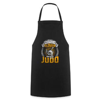 Judo Rentner SPort - Kochschürze - Schwarz - Vorne - AI Model Male 185 dark (185cm)