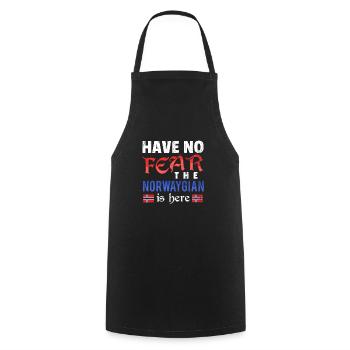 Norvège Scandinavie cadeau Oslo - Tablier de cuisine - noir - Devant - AI Model Male 185 dark (185cm)