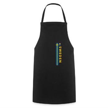 Suède - Tablier de cuisine - noir - Devant - AI Model Male 185 dark (185cm)