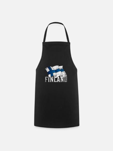 Finlande - Tablier de cuisine - noir