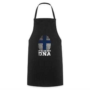Finland Vikings - Cooking Apron - black - Front - AI Model Male 185 dark (185cm)