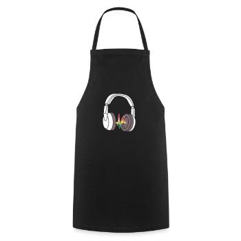 Casque Rasta Rastafarian Jamaica Music Gift - Tablier de cuisine - noir - Devant - AI Model Male 185 dark (185cm)