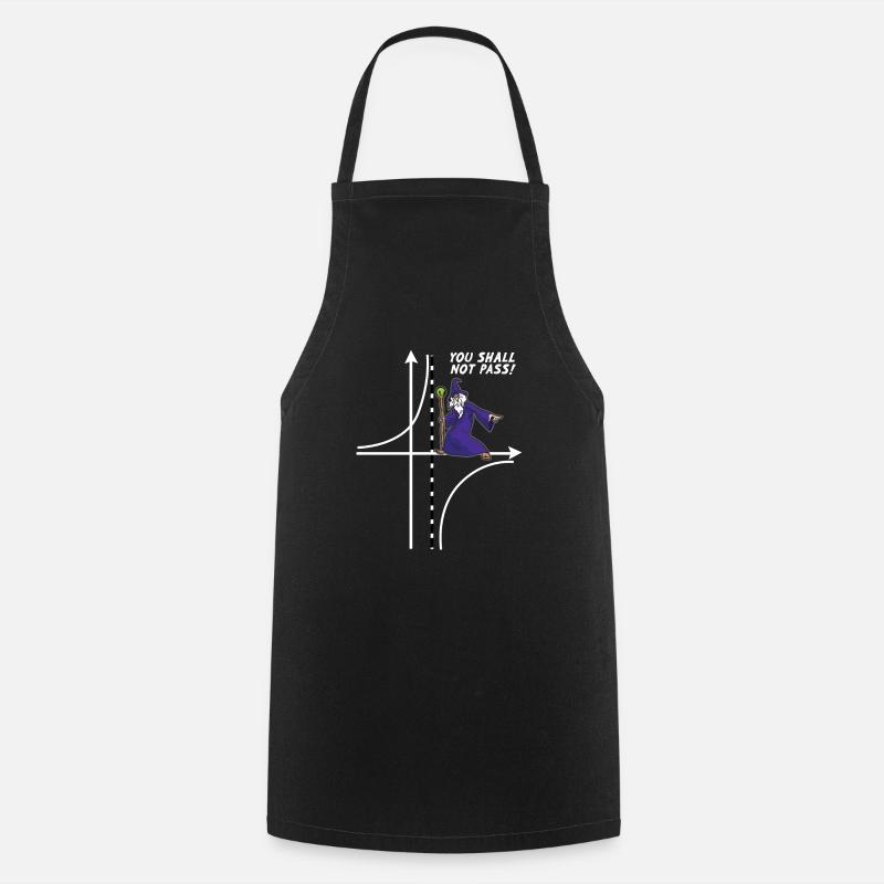 13 YOU SHALL NOT PASS Mathe Parabole - Tablier de cuisine - noir