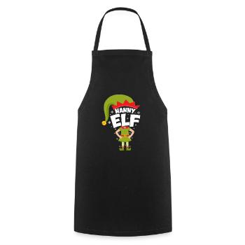 Nanny Elf - Cooking Apron - black - Front - AI Model Male 185 dark (185cm)