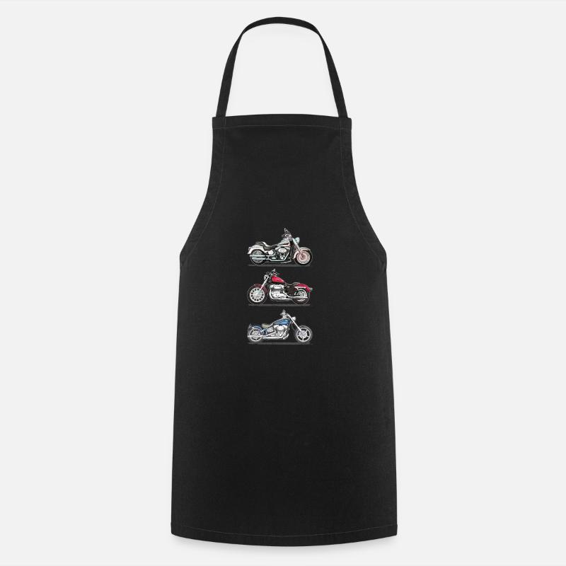 motorcycle - Cooking Apron - black