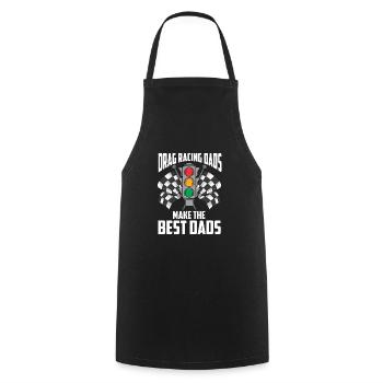 Drag racing mechanic father dragster racing driver - Cooking Apron - black - Front - AI Model Male 185 dark (185cm)