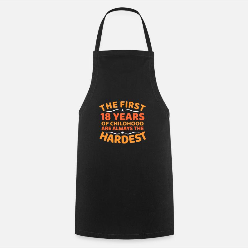 18th birthday - Cooking Apron - black