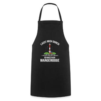 Wangerooge Tshirt und Geschenke Souvenirs - Kochschürze - Schwarz - Vorne - AI Model Male 185 dark (185cm)