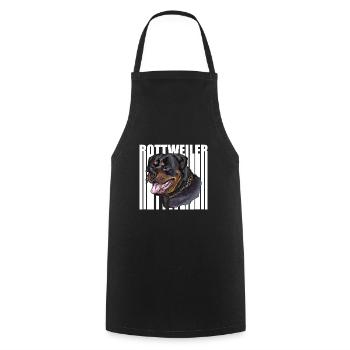 rottweiler - Cooking Apron - black - Front - AI Model Male 185 dark (185cm)