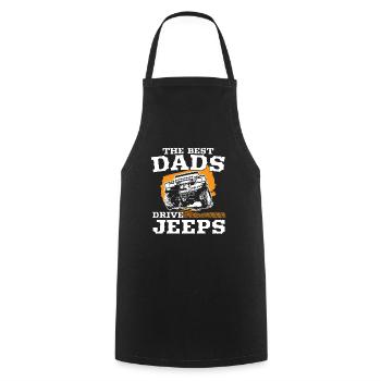 The best dad drive jeeps father’s day shirt - Tablier de cuisine - noir - Devant - AI Model Male 185 dark (185cm)
