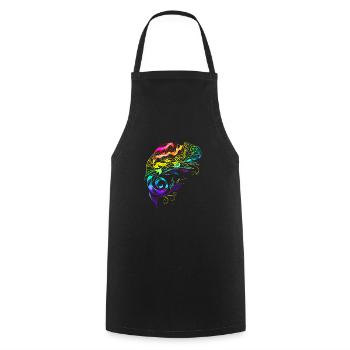 Chameleon mandala iguanas breeding reptiles - Cooking Apron - black - Front - AI Model Male 185 dark (185cm)