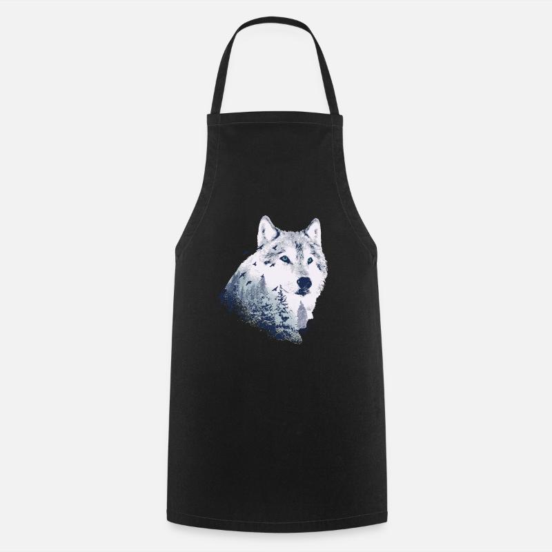 Loup - Tablier de cuisine - noir
