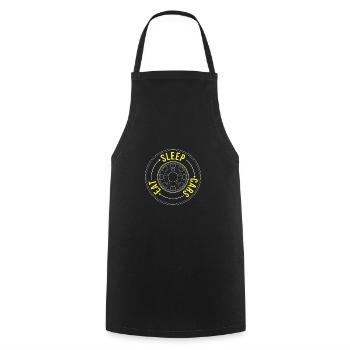 car - Cooking Apron - black - Front - AI Model Male 185 dark (185cm)
