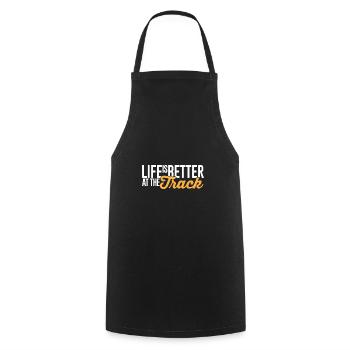 car - Cooking Apron - black - Front - AI Model Male 185 dark (185cm)