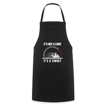 moto - Tablier de cuisine - noir - Devant - AI Model Male 185 dark (185cm)