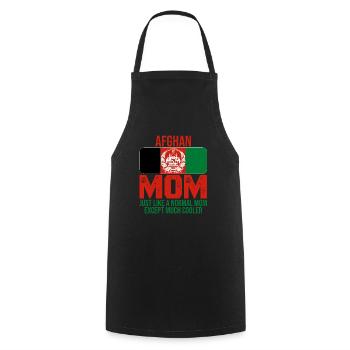 Afghanistan Moms Afghan Drapeau T-shirt de la Fête des Mères - Tablier de cuisine - noir - Devant - AI Model Male 185 dark (185cm)