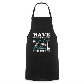 Dietitian Have No Fear Dietitian Is Here - Cooking Apron - black - Front - AI Model Male 185 dark (185cm)